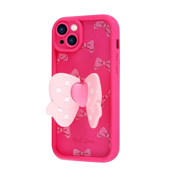 iPhone 13 Kılıf Kamera Korumalı Figür Tasarımlı Kapya Kapak - Resim 7