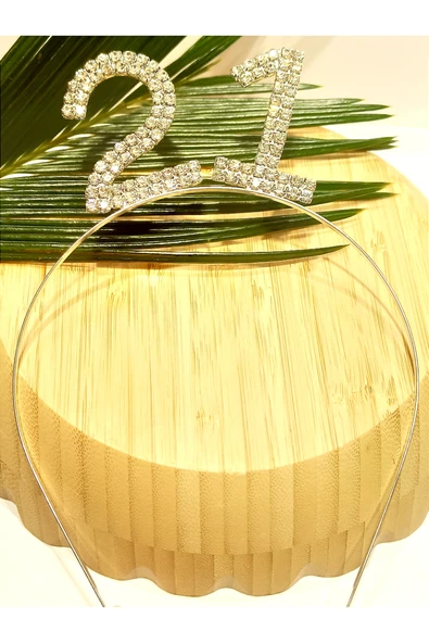 Monalisa Home Taşlı 21 Yazılı Doğum Günü  Taçı ürün görseli