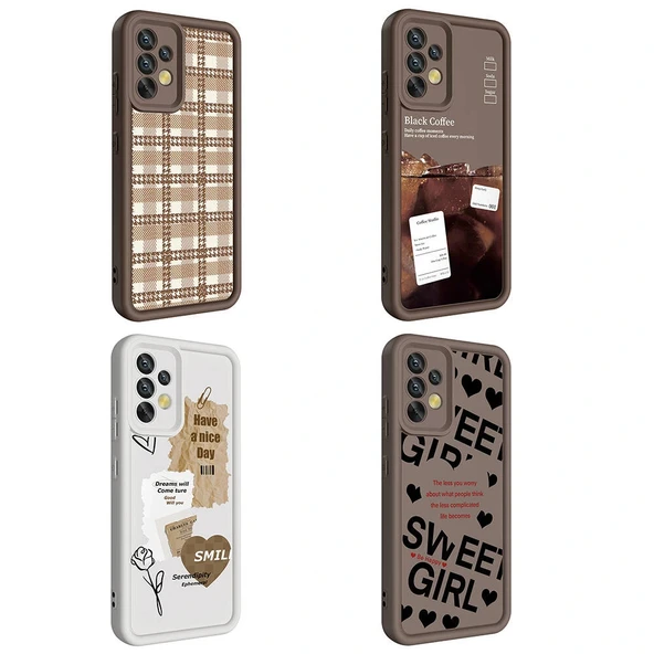 Samsung A32 4G Kılıf Kamera Korumalı Baskılı Arka Yüzey Klas Kapak - Resim 9