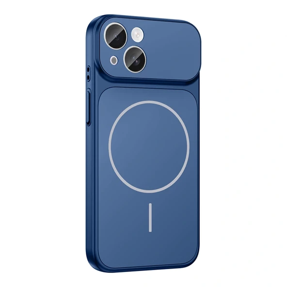 iPhone 14 Kılıf M-Safe Şarj Özellikli Kamera Korumalı Formen Kapak - Resim 6