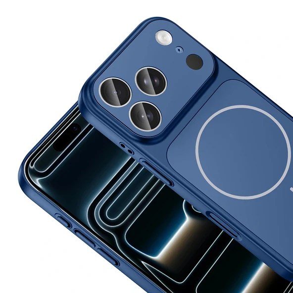 iPhone 17 Pro Max Kılıf M-Safe Şarj Özellikli Kamera Korumalı Formen Kapak - Resim 8