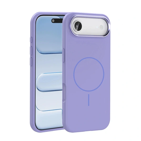 iPhone 17 Air Kılıf M-Safe Şarj Özellikli Metal Kamera Çerçeveli Edi Silikon Kapak ürün görseli