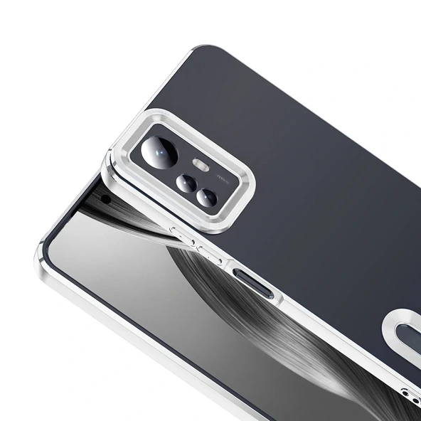 Xiaomi Redmi Note 12S Kılıf Kamera Korumalı Logo Gösteren Omega Kapak - Resim 5