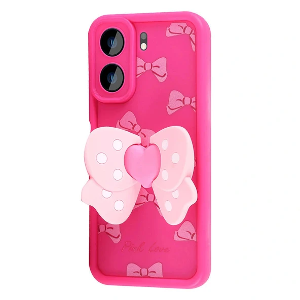 Xiaomi Redmi 13C Kılıf Kamera Korumalı Figür Tasarımlı Kapya Kapak - Resim 3