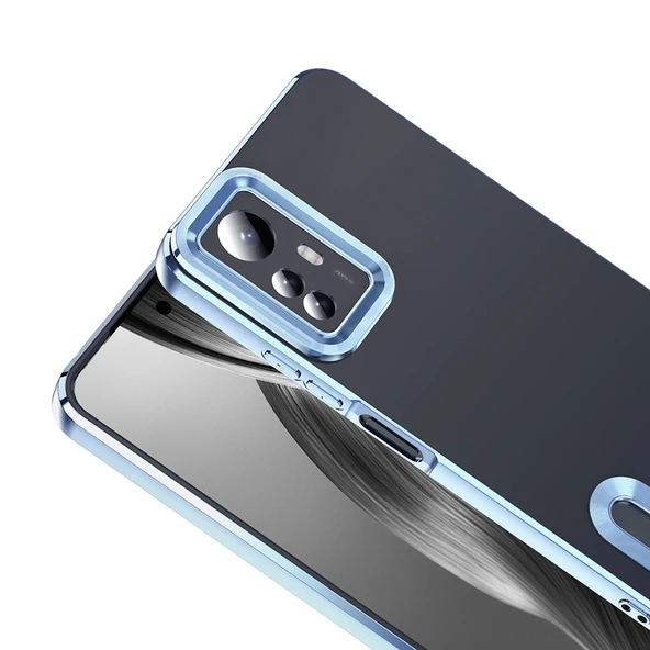 Xiaomi Redmi Note 12S Kılıf Kamera Korumalı Logo Gösteren Omega Kapak - Resim 4