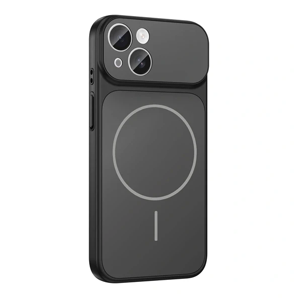 iPhone 14 Kılıf M-Safe Şarj Özellikli Kamera Korumalı Formen Kapak - Resim 4