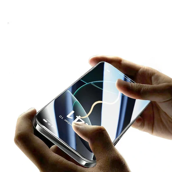 iPhone 16 Pro 3D Mobi HD Temperli Cam Ekran Koruyucu + Kolay Uygulama Aparatı - Resim 6