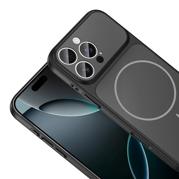 iPhone 16 Pro Max Kılıf M-Safe Şarj Özellikli Kamera Korumalı Formen Kapak - Resim 8