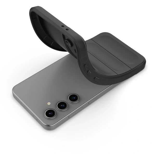 Samsung S25 FE Kılıf Esnek TPU Oyuklu Arka Yüzey Tasarımlı Etnik Silikon Kapak - Resim 2