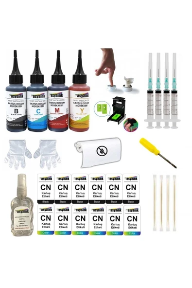 Canon Pg-46 Cl-56 Uyumlu Kartuş Dolum Seti 4x100ml ürün görseli 1