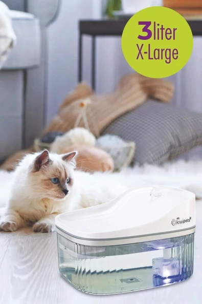 Kiwi Kiwipets  Kpf-10547 Otomatik Pet Su Çeşmesi Ultra sessiz