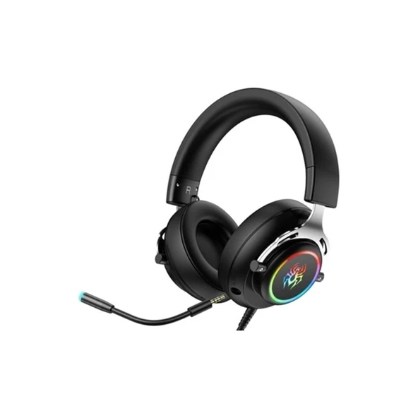 Yoro V8 Rgb Oyuncu Kulaklığı Siyah