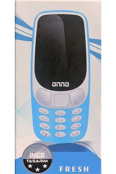 ONNO Fresh Kameralı Tuşlu Yeni Model(NOKİA 1208 - 6310-1203-820 MODELİ)sadece Sarı Renk - 3
