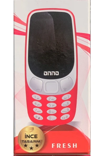 ONNO Fresh Kameralı Tuşlu Yeni Model(NOKİA 1208 - 6310-1203-820 MODELİ)sadece Sarı Renk - 4