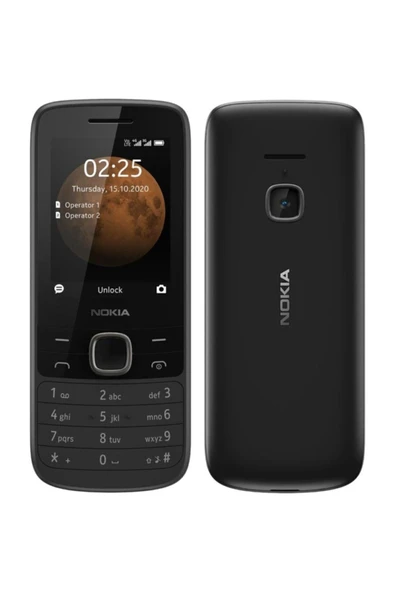 Nokia XL 225 Kamerali (NOKİA 515-NOKİA 301 -NOKİA 503 ASHA-NOKIA 7230- (X-2) (RENK SİYAH) Tuşlu Cep Telefonu