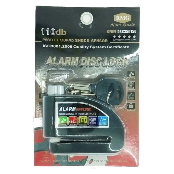 Universal Disk Kilidi Alarm Sistemi Düz Anahtarlı Rmg