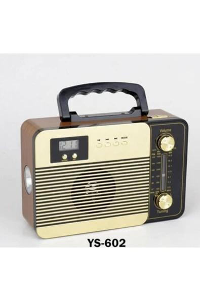 Favori Teknoloji Ys-602 Nostaljik Radyo Usb Aux Bluetooth Radyo Yüksek Ses Kalitesi Yeni Nesil