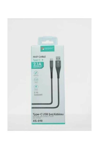 APPEX Fast Cable Type-c Xs-019 Usb Kablosu Stk545