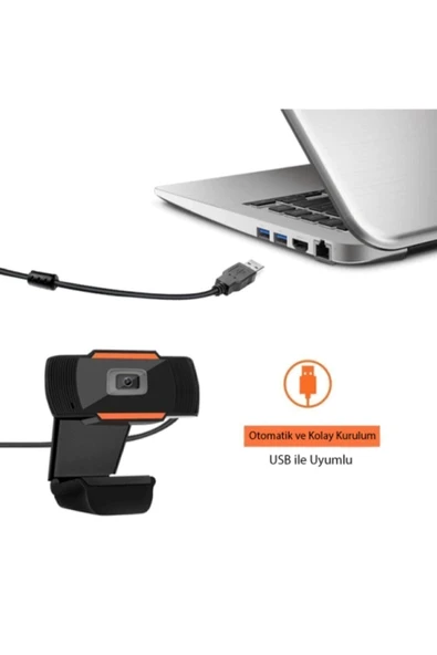 İntec Mikrofonlu Web Camera Full Hd 1080p 32fps Bilgisayar Webcam - Resim 6