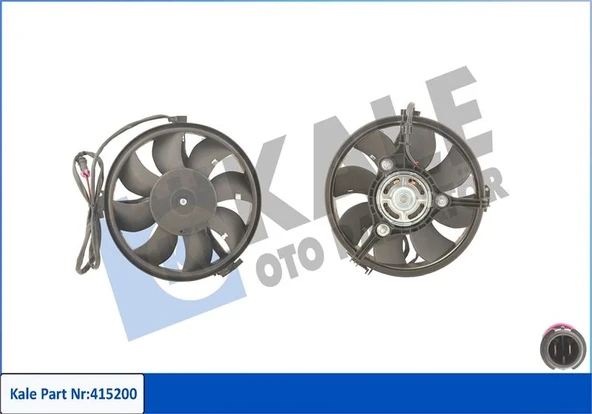 FAN MOTORU DAVLUMBAZLI AUDI A4-A6-A8-FORD GALAXY-SEAT ALHAMBRA-VW PASSAT-SHARAN 300W-280MM 97VW15150DA 4B0959455 ürün görseli