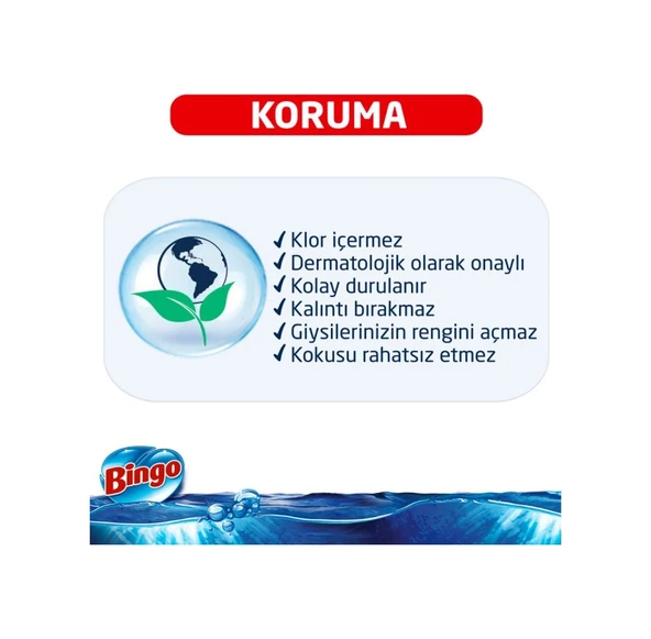Bingo Oksijen Limon Kokulu Çamaşır Suyu 4 x 3240 ML - Resim 4