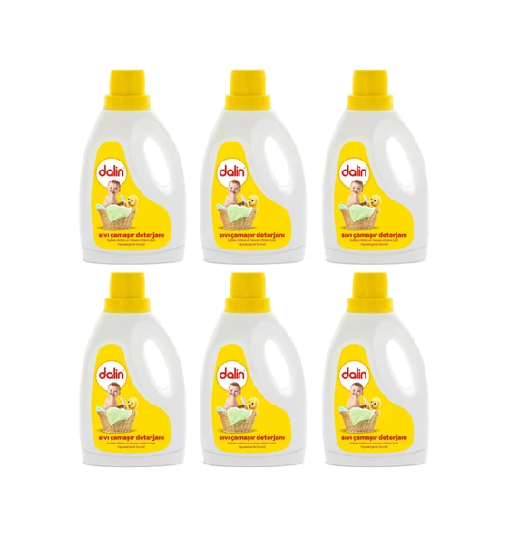 Dalin Hipoalerjenik Sıvı Çamaşır Deterjanı 20 Yıkama 6 x 1500 ML - Resim 2