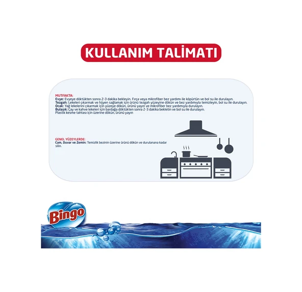 Bingo Oksijen Limon Kokulu Ekonomi Paket Çamaşır Suyu 6 x 750 ML - Resim 5