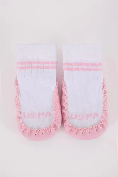 U.S. Polo Assn Çarık Çorap USB2800 Beyaz-Pembe - 2