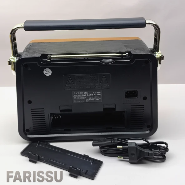 Everton RT-756 Nostaljik Retro Tasarım Radyo - FM/AM/SW 3 Bant, Bluetooth, USB/TF MP3 Çalar - 7