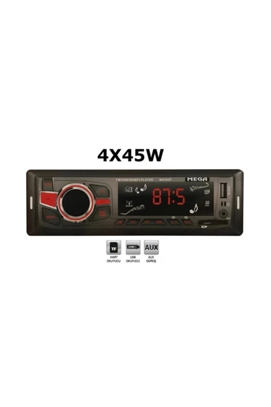 Audio System Mega Oto Teyp Usb/sd/uk/esp/fm/bt 4x45w Iso Soketli Bluetooth Lu - 2