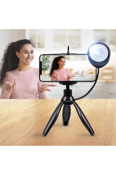 ONYO Ony15 Işıklı Tripod Siyah - 3