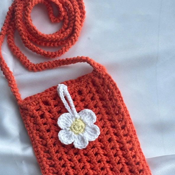 Pofuduk Hanmade Telefon Çantası PPB4 Turuncu - Resim 2