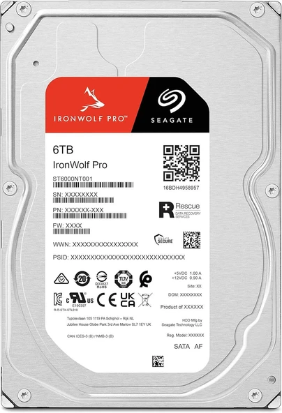 SEAGATE 6TB IRONWOLF 7200RPM 256MB ST6000NT001 - 4