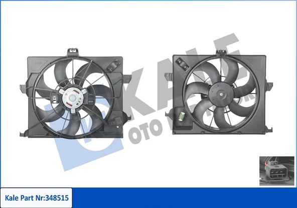 FAN MOTORU DAVLUMBAZLI ACCENT BLUE 1.6 CRDI 11- 253801R350 353801R351 ürün görseli