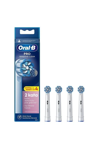 Oral-B Şarjlı Diş Fırçası Yedek Başlığı Sensitive X-Filament 4 adet