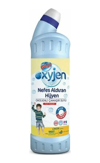 Bingo Oxijen Çamaşır Suyu 750Ml Limon X 15 Adet ürün görseli