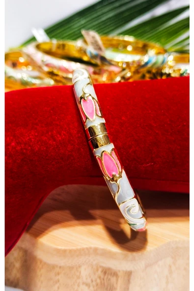 Monalisa Home Mineli Kelepçeli Sedefli Bileklik ürün görseli 1