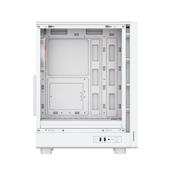 PowerBoost PBA5065W-650w 80+ Bronze 4-ARGB Fan Mesh USB 3.0 Mid-T ATX Gaming Beyaz Kasa - 4