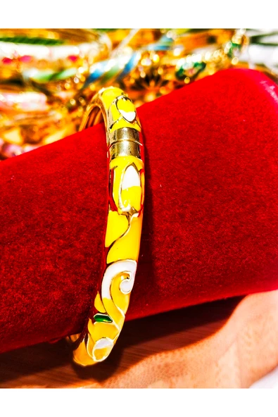 Monalisa Home Mineli Kelepçeli Sedefli Bileklik