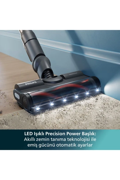 Philips 6000 Serisi Kablosuz Dikey Süpürge, PowerCyclone 11, 64 Dakika Kullanım Süresi, XC6552/01 - Resim 3