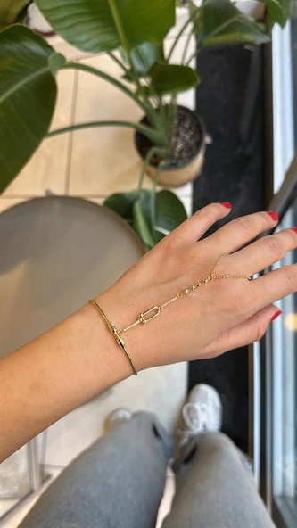 Taşlı Bilezik Şahmeran - Altın - 2