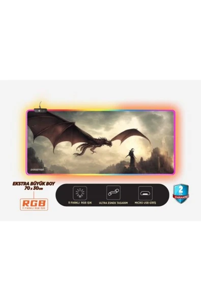 Polosmart Rgb Işıklı Gaming Mouse Pad PGM21
