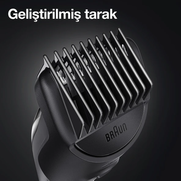 Braun MGK 3320 Erkek Bakım Kiti 6'sı 1 Arada Şekillendirici Siyah - 4