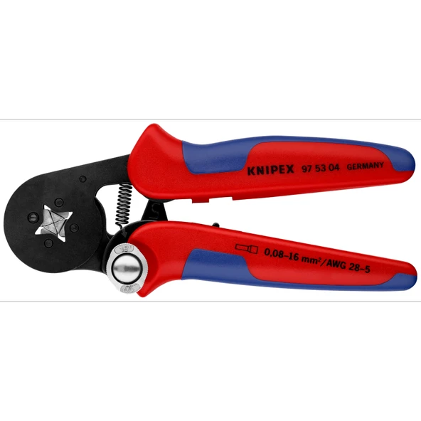 KNIPEX Kendiliğinden Ayarlanan Kablo Yüksük Pabuç Sıkma Pensi (975304) ürün görseli 1