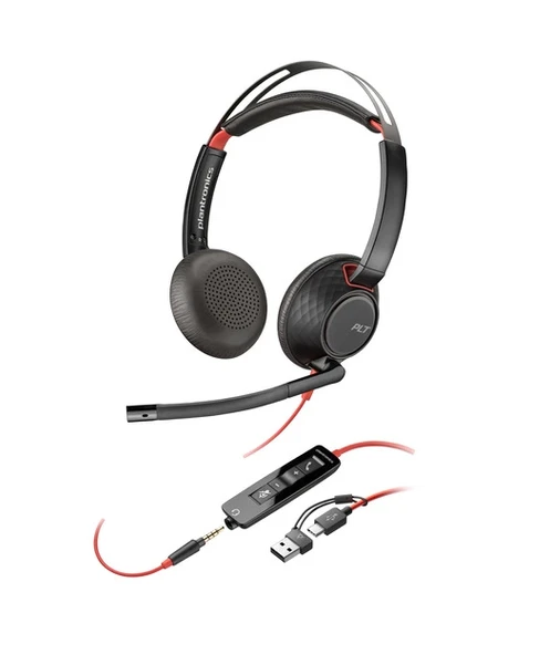 Poly BW 5220 USB-C HS +3.5mmP +USB-C/A - 2