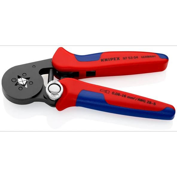 KNIPEX Kendiliğinden Ayarlanan Kablo Yüksük Pabuç Sıkma Pensi (975304) - Resim 3