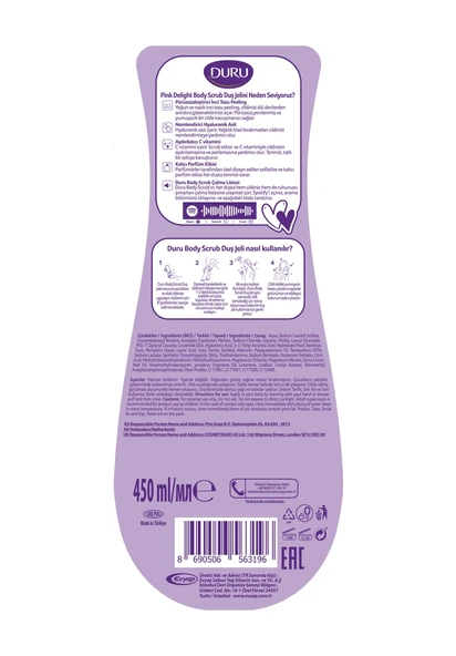 Duru Body Scrub Pınk Delıght & Ice Lıght Duş Jeli 4x450 Ml Diğer - 3