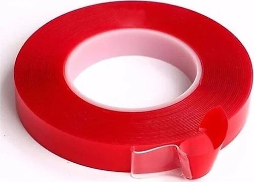 ÇİFT TARAFLI BANT 40MM X 5MT KIRMIZI ŞEFFAF - 1