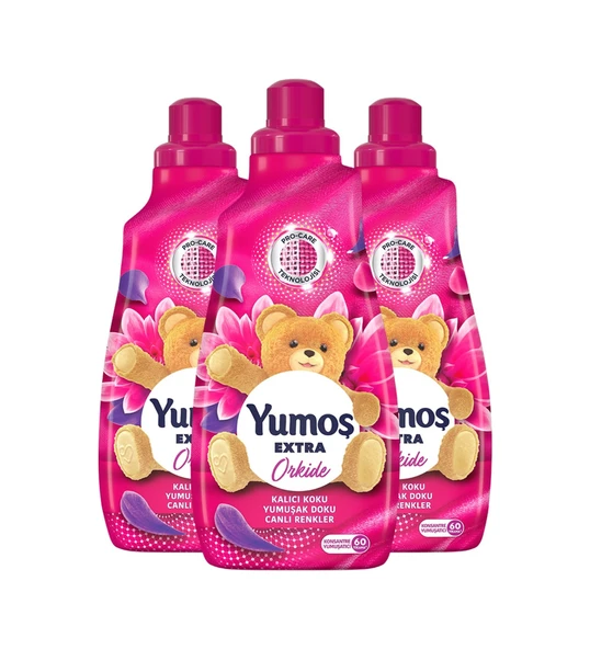 Yumoş Extra Konsantre Çamaşır Yumuşatıcısı Orkide 1440 Ml 60 Yıkama 3 Adet - 2