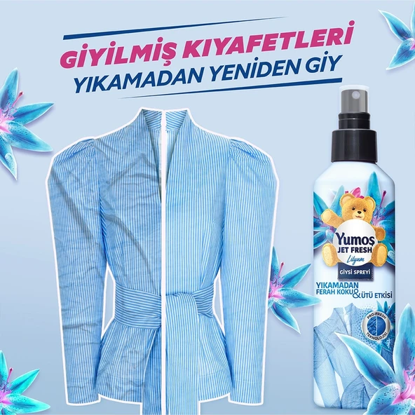 Yumoş Jet Fresh Lilyum 200 ML + Yumoş Konsantre Çamaşır Yumuşatıcısı Lilyum 1440 ML - 4